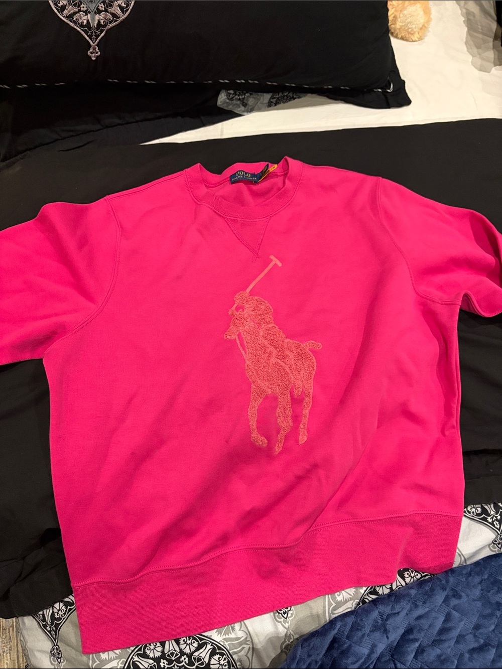 Women’s Polo Sweater- Worn Once size Large colour pink
